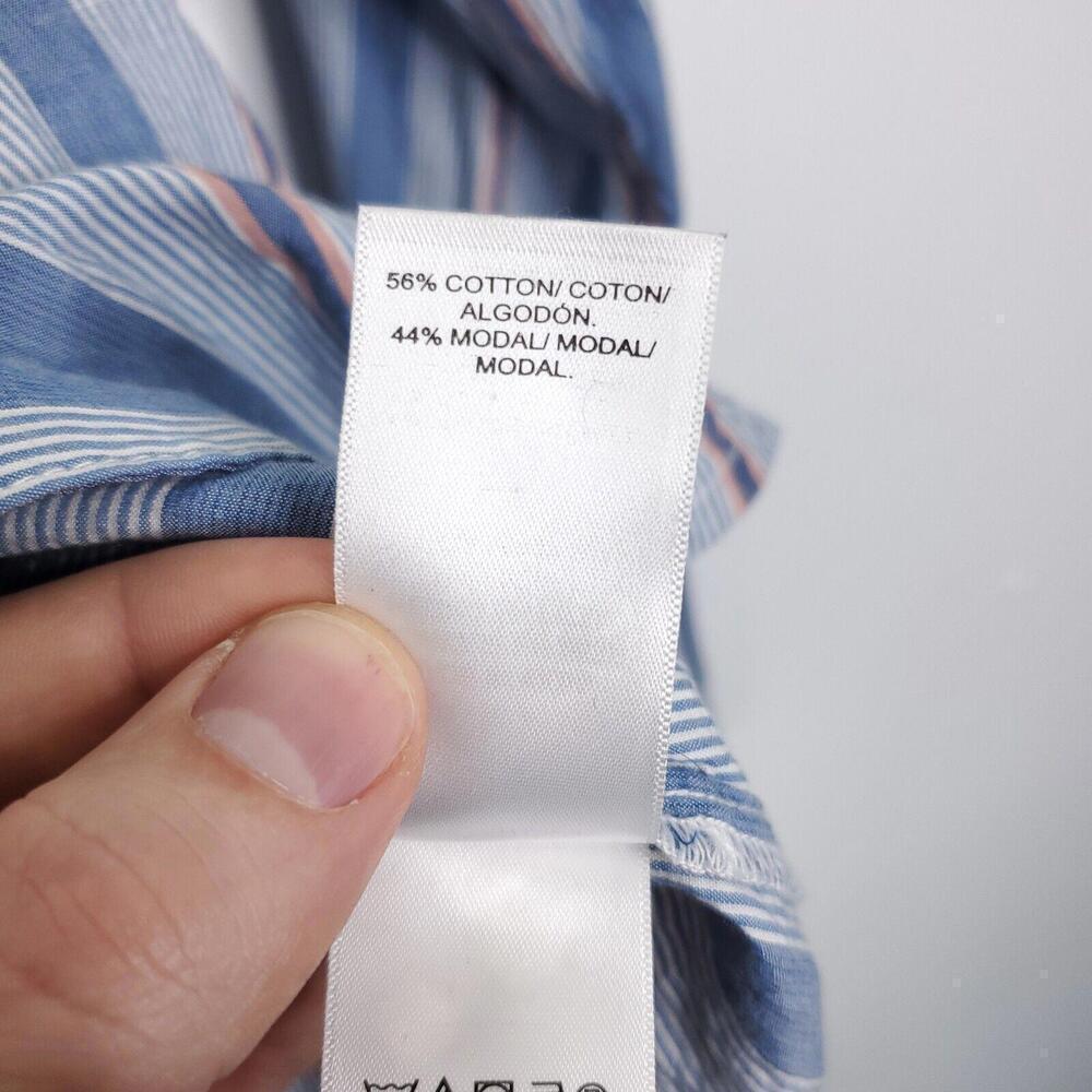 Lucky Brand Shirt Mens Small Button Down Striped Front Pocket Office Casual - Picture 7 of 9